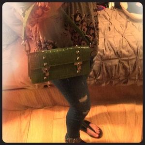Cynthia Rowley green purse